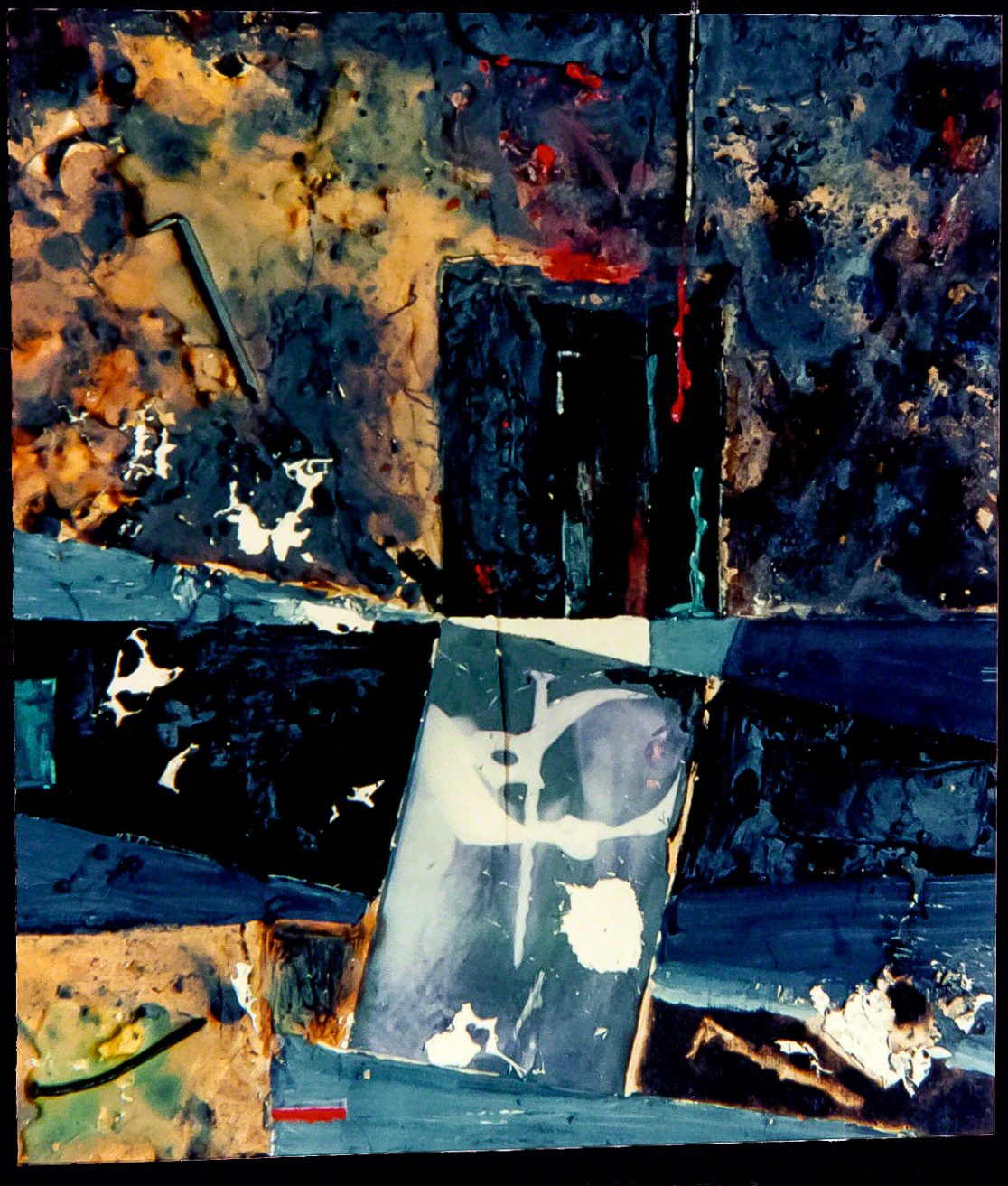Corridors To Pain, 44 x 47 cm, mixed media, 1989.