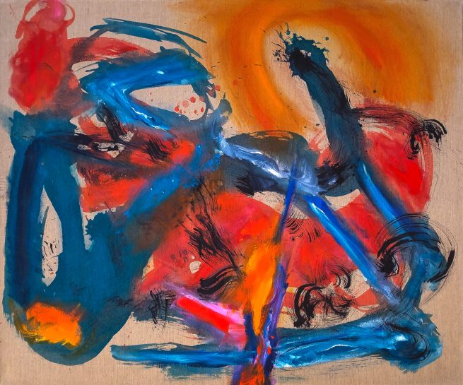 ENTANGLED - 120 x 100 cm, acrylic on canvas, 2021.